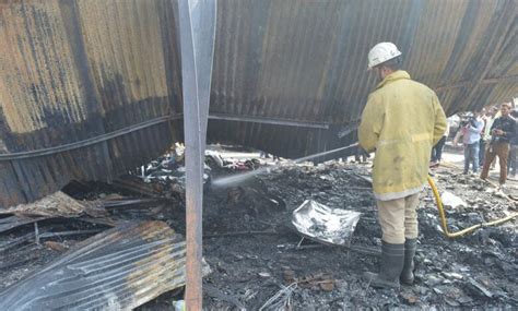 Exhibition Fire Stalls Reduced To Ashes