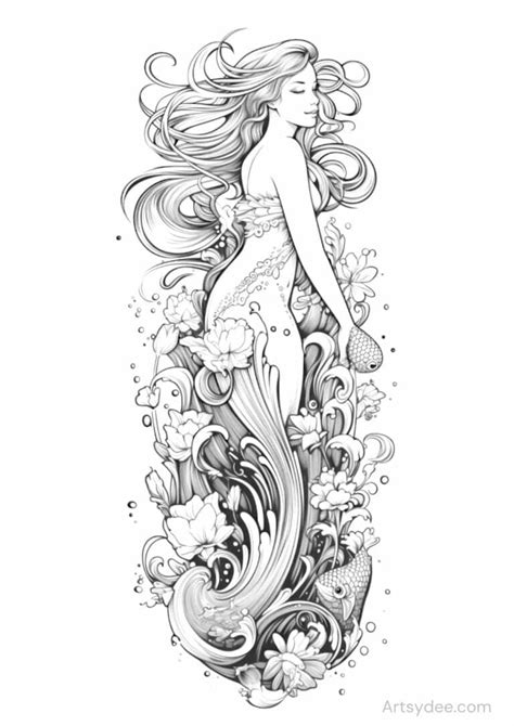 43 Mermaid Coloring Pages Dive Into Magical Underwater Worlds