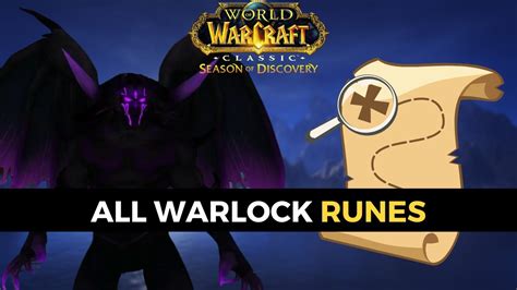 Wow Sod All Warlock Rune Locations Guide Youtube