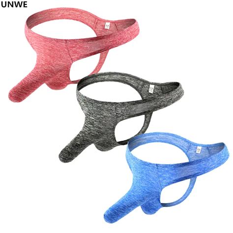unwe sexy strap erotic underwear for men gay thong elephant nose penis pouch g string funny men