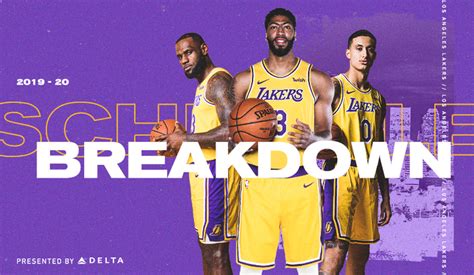 The remaining games of the 72 game season schedule will be released later. 2019-20 Lakers Schedule Breakdown | Los Angeles Lakers