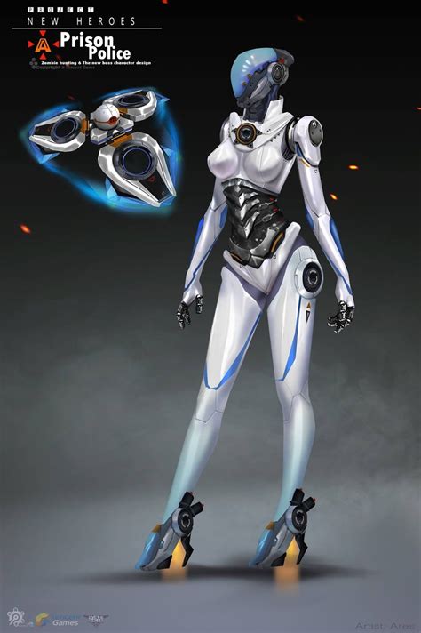 Robot Cute Mode Cyberpunk Arte Ninja Arte Sci Fi Robot Concept Art