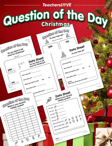 Question Of The Day Christmas Teacherslove