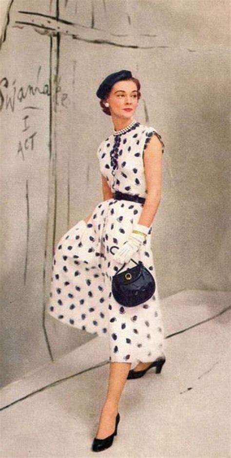 Mollie Parnis Dress Photo Horst P Horst Vogue 1953 Vintage Fashion