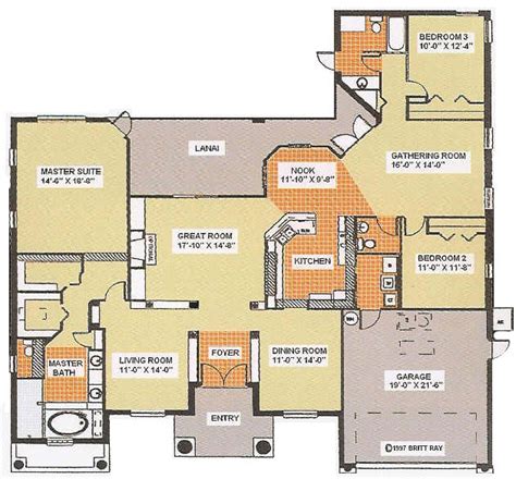 2 bay garage with apartment or living space above the this one bedroom, one bathroom carriage house design is a perfect tiny house with parking below. Tuscany Florida Model Floor Plans, 3 Bedroom, 2 Bath, 2 ...