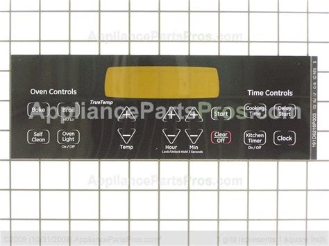 The surface mount 10ms09tl utilizes microwave motion technology to ensure consistent, dependable activation. GE WB27T11229 Faceplate - AppliancePartsPros.com
