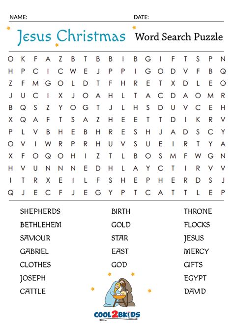 Christmas Word Search Cool2bkids