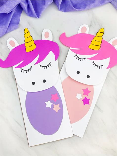 Unicorn Paper Bag Puppet Craft For Kids Free Template Babysitting