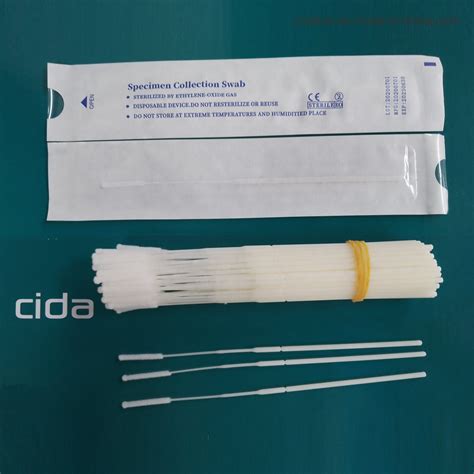 Disposable Sterile Flocking Nylon Nasal Oral Specimen Sampling