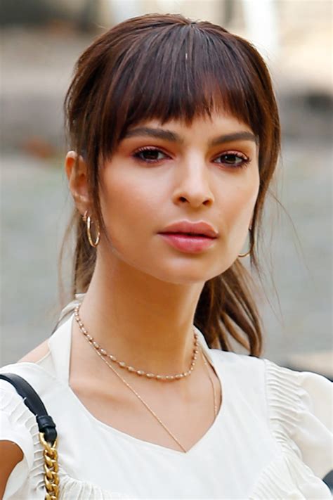 And emily ratajkowski proved to be back in the business of modeling as she flashed her incredible figure while wearing a tiny bikini. Emily Ratajkowski Straight Medium Brown Choppy Bangs ...