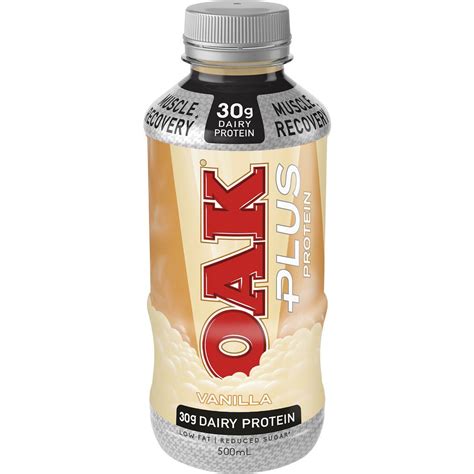 78 Calories In Oak Plus High Protein Flavoured Milk Vanilla 100g Calcount