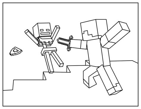Coloriage de Minecraft à colorier pour enfants  Coloriage Minecraft