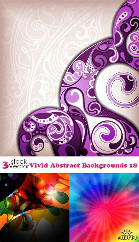 Vectors Vivid Abstract Backgrounds 18 Векторные клипарты