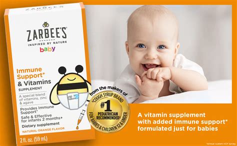 Zarbees Baby Immune Support And Vitamins Supplement With A
