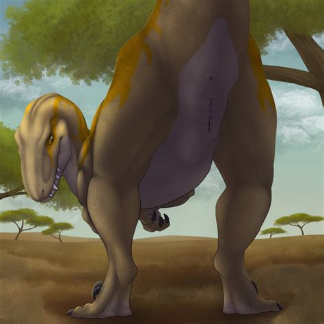 Rule 34 2018 Anus Ass Dinosaur Female Feral Looking Back Nude