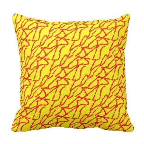 Design your everyday with lipstick red throw pillows you'll love for your couch or bed. Red & Yellow Drizzle Throw Pillow | Red decorative pillows ...