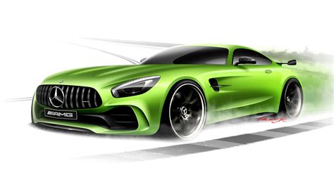 Fotos Mercedes-Benz AMG GT3 C190 hellgrüne auto Gezeichnet 3840x2160