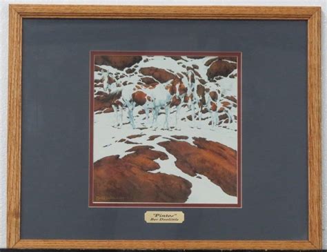 Bev Doolittle Pintos Framed Print 1978 Idaho Auction Barn
