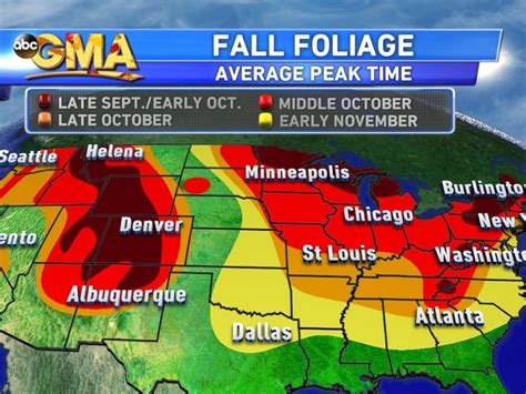 Fall Foliage Map Leaves Changing Color Fall Starts Leaf Peeping My