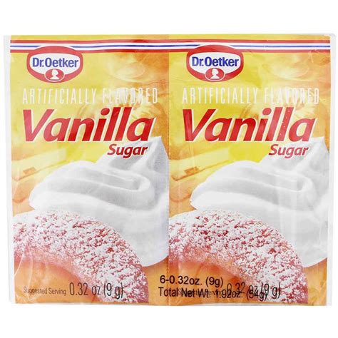 Dr Oetker Vanilla Sugar Packets 6 Packets 0 32 Oz X 6 9 G Yummy Bazaar