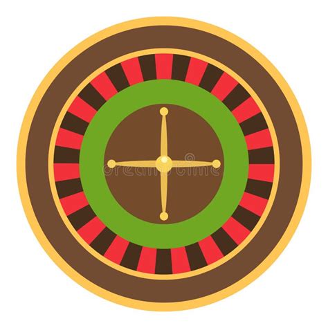 Roulette Icon Flat Style Stock Vector Illustration Of Gold 109674606