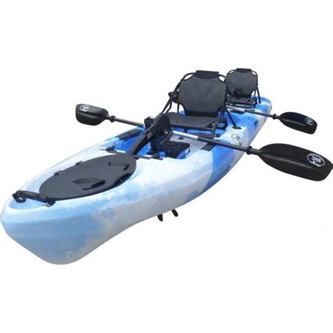 Bkc Pk14 Angler 14 Foot Sit On Top Tandem Fishing Kayak W Instant