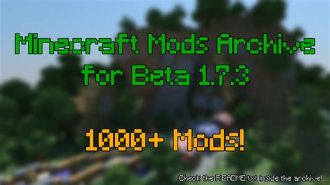 Minecraft Beta 173 Mods Archive 1000 Mods Free Download Borrow