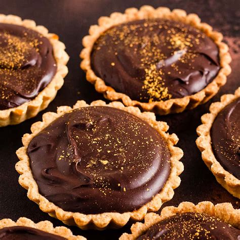 Chocolate And Salted Caramel Tarts With Hazelnut Pastry Only Crumbs