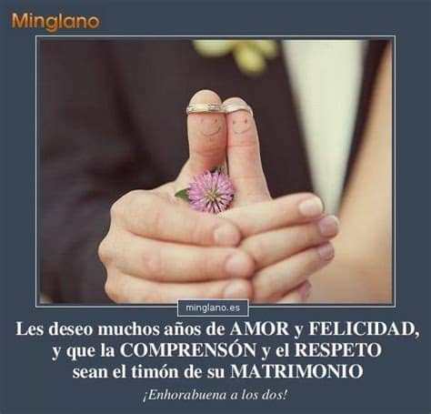 Es importante en este tipo de evento lo que significan estas uniones, dos personas. FRASES BONITAS para FELICITAR una BODA