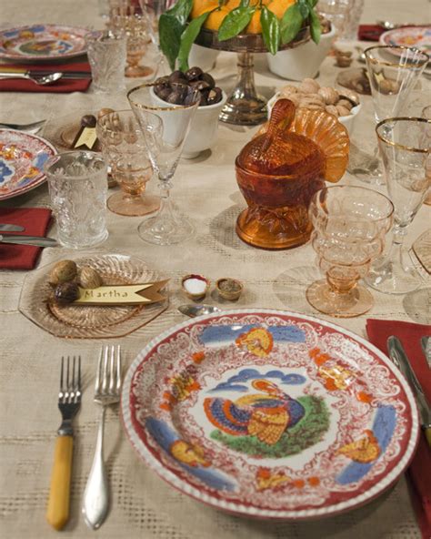 Marthas Thanksgiving Table Setting Martha Stewart