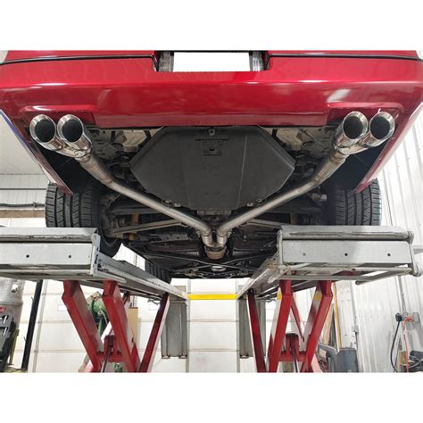 84 85 C4 Corvette Catback Chambered Exhaust With C6 Dual Exhaust Tips