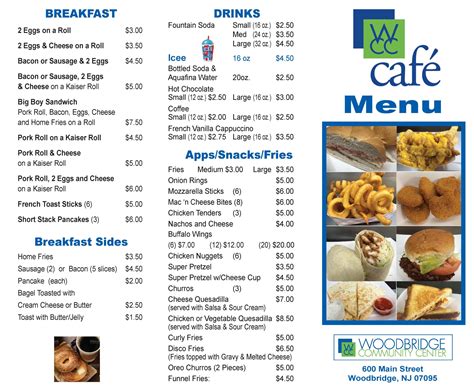 WCC Café & Catering - Woodbridge Community Center
