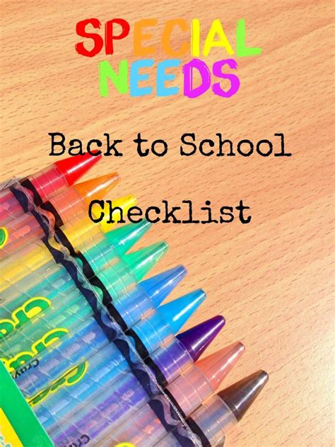 Special Needs Back To School Checklist The Little Puddins Blog