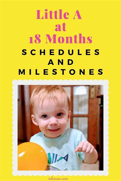 Little A At 18 Months Schedule And Milestones Ish Mom Emotional