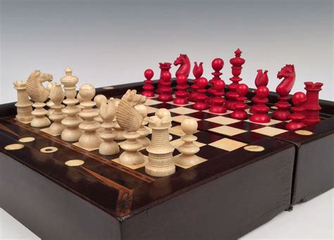 If you are setting up a contemporary chess board, you will need to have 16 pieces of each color. ANTIQUE MINIATURE GAMES BOARD AND IVORY CHESS SET