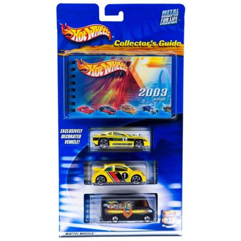 Hot Wheels Collector Guide Blue Book 3 Pack With Exclusive Overbored 454 2003 Ebay