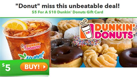 Amazon warehouse great deals on quality used products. Grab $10 to Dunkin' Donuts for $5!