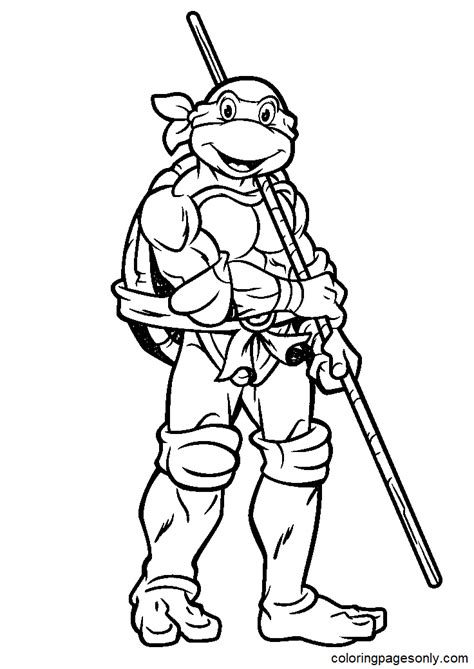 Donatello The Ninja Turtles Coloring Pages Tartarugas Ninjas My Xxx