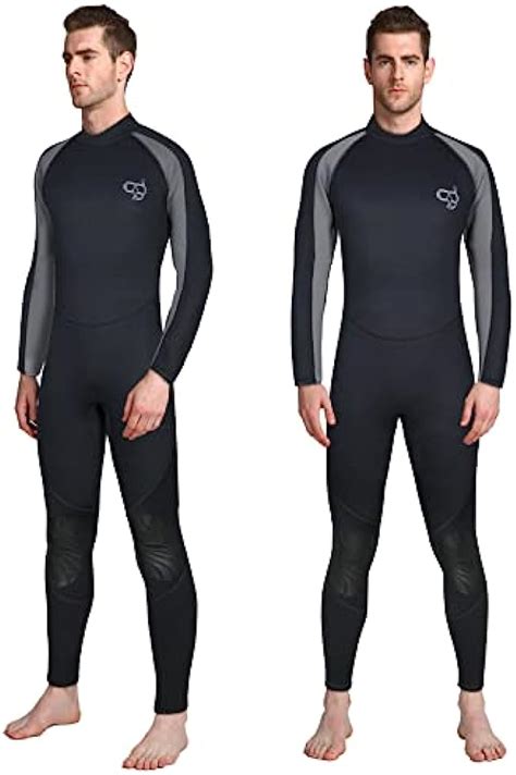 Pzzmy Full Wetsuit Men Women Diving Suits 3mm Neoprene Suit Full Body Surfing Suit For Scuba