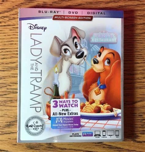 Disney Lady And The Tramp Signature Collection Blu Ray Dvd Digital For