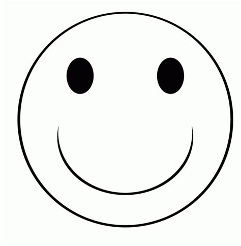 Smiling Face Coloring Page