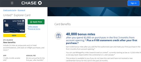 $100 statement credit, 40,000 bonus mile, companion fare offers & free checked bag. New United Explorer Credit Card Now Available