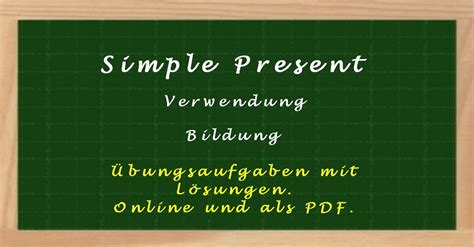 Sie können die gedächtnisspiele kostenlos ohne anmeldung spielen. Simple Present Übungen für die 5. Klasse | Simple present ...