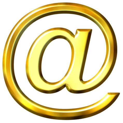 3d Golden Email Symbol Stock Photo 3190417 Panthermedia Stock Agency