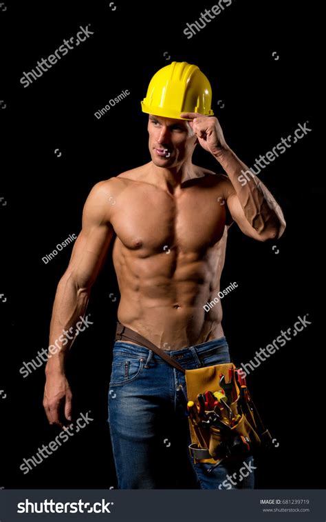 Shirtless Construction Worker Stock Photos Images Photography