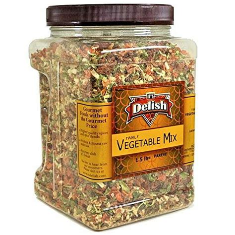Deluxe Dried Vegetable Soup Mix By Its Delish 15 Lb Container Of