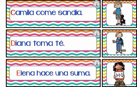 Oraciones Con Ilustraciones Para Primer Y Segundo Grado De Primaria