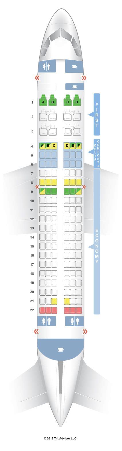 Seatguru Seat Map Delta Airbus A319 319 V1 Seatguru Airbus A321