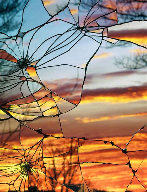Is broken glass recyclable or can you throw it away? Surreal Sunset Glass Photography : shattered mirrors ...