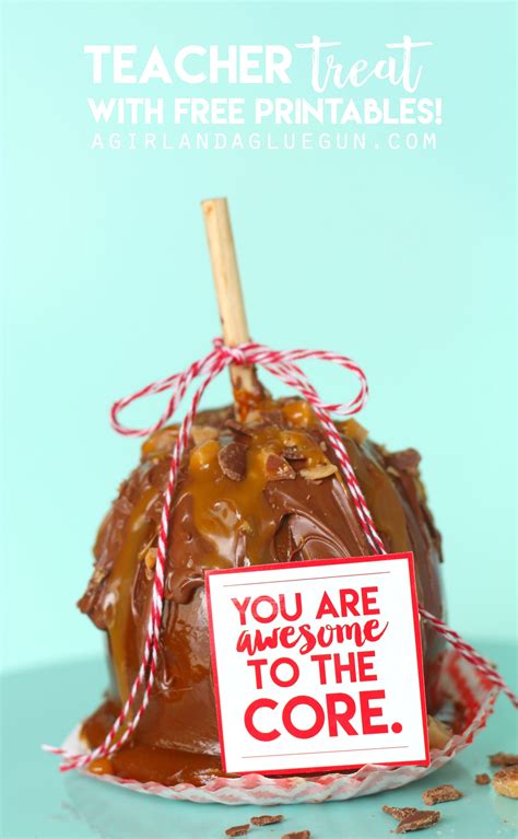 You Are Awesome To The Core Teacher Printable A Girl And A Glue Gun
